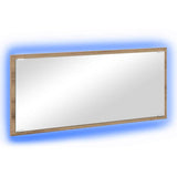 Mirror with Mirror Artisan Oak 90 x 8.5 x 37 cm Engineered Wood 875420