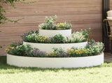 Garden Planter White 120 x 120 x 20 cm Cold-rolled Steel 873656