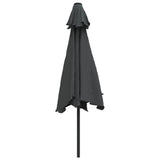 Garden Parasol with Metal Pole 300 cm Anthracite 44499