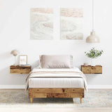 Bed Frame No Mattress Old Wood 75x190 cm Small Single Engineered Wood 861100