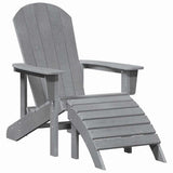 Garden Chair 3 pcs Light Grey Polyethylene 3335849