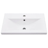 Washbasin Frame With Basin White Ceramic Standard Modern 3101386