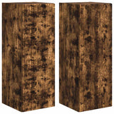 TV Wall Cabinet Wall-mounted 2 pcs Smoked Oak 30 x 31 x 80 cm 892300