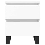 Bedside Cabinet White 40x35x50 cm Engineered Wood 826892