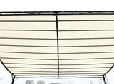 3x3 m Wall Mounted Garden Porch-Black/Cream White T3398P323853