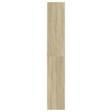 Highboard with LED Sonoma Oak 41.5x32.5x200 cm Engineered Wood 3307900