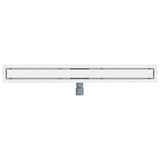 2 in 1 Shower Drain Silver 90 cm Stainless Steel 304 42015941