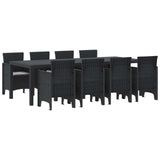 Garden Dining Set 9 pcs Anthracite Polypropylene 3378734