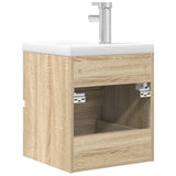 2 Piece Bathroom Furniture Set Sonoma Oak Engineered Wood 3325038