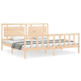 Bed Frame without Mattress Solid Wood Pine 3192181