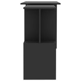 801100 Corner Desk Grey 200x50x76 cm Engineered Wood