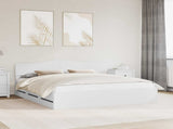 Bed Frame with Drawer White 180 x 200 cm Engineer Wood 3412977