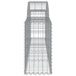 Arched Gabion Baskets 13 pcs 200x30x60/80 cm Galvanised Iron 3146079
