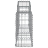 Arched Gabion Baskets 13 pcs 200x30x60/80 cm Galvanised Iron 3146079
