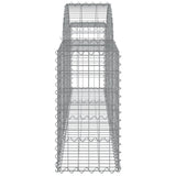 Arched Gabion Baskets 20 pcs 200x30x60/80 cm Galvanised Iron 3146083