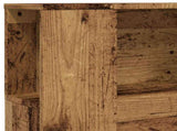 Headboard Cabinet Old Wood 100x18.5x102.5 cm Engineered Wood 856876