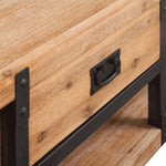 Three Piece Living Room Furniture Set Solid Acacia Wood 274708