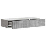 Wall-Mounted Side Table Concrete Grey 87.5 x 34.5 x 17 cm 898498