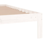 Bed Frame without Mattress White 75x190cm Small Single 810326