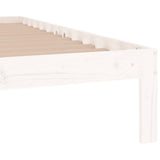 Bed Frame without Mattress White 75x190cm Small Single 810326