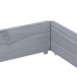 Garden Planter Grey 150x100 cm Solid Wood Pine 3295441