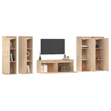 TV Cabinets 5 pcs Solid Wood Pine 3100209