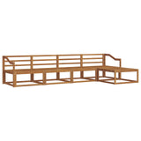 Outdoor Sofa Set 5 pcs Natural Solid Acacia Wood 3367452