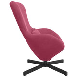 Egg Chair Wine Red 63 x 73 x 90 cm Velvet 42002761