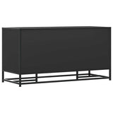 Shoe Bench Black 100x40x53.5 cm Engineered Wood and Metal 849214