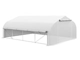 4 x 3 Walk-in Polytunnel Greenhouse, Zipped Roll Up Sidewalls, Mesh Door, 8 Mesh Windows, Tunnel T3398P318598