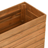 Raised Bed 100x40x72 cm Recycled Teak Wood and Steel 47428