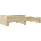 Bed Frame with Headboard Sonoma Oak 80 x 200 cm Engineered Wood 8009036