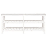 Work Bench White 181x50x80 cm Solid Wood Pine 823655