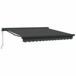 ZNTS Retractable Awning Anthracite 300x250 cm Polyester 3329932