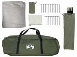 Cabin Tent Olive Green 488 x 244 x 183 cm Polyester and Steel 42029036