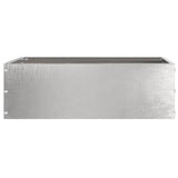 Lawn Edging 6 pcs Silver 40 x 40 x 13 cm Stainless Steel 874711