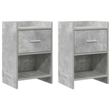Bedside Tables 2 pcs Concrete Grey 40 x 30 x 60 cm 8010986