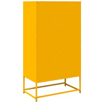 ZNTS Highboard Mustard Yellow 68x39x123 cm Steel 853371