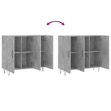 Sideboard Concrete Grey 90x34x80 cm Engineered Wood 828104