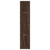 Apothecary Cabinet Brown Oak 30x41x144.5 cm Engineered Wood 855175