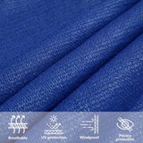 Sunshade Sail 160 g/m Square Blue 7x7 m HDPE 311500