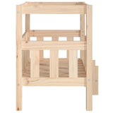 Dog Bed 65.5x50.5x70 cm Solid Wood Pine 822372