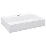 Wash Basin 60x38x11 cm Mineral Cast/Marble Cast White 144064