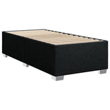 Box Spring Bed with Mattress Black 100x200 cm Fabric 3285801
