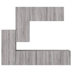 5 Piece TV Wall Units Grey Sonoma Engineered Wood 3216494