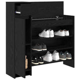 Shoe Cabinet Black Oak 100.5 x 28 x 100 cm Engineered Wood 871388