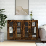 Wall Mounted Cabinets 2 pcs Smoked Oak Engineered Wood 3197910