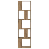 Bookcase 5-Tier Artisian Oak 45x23.5x162.5 cm Engineered Wood 852788