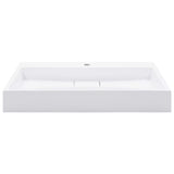 Wash Basin 80x46x11 cm Mineral Cast/Marble Cast White 144065