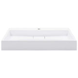 Wash Basin 80x46x11 cm Mineral Cast/Marble Cast White 144065